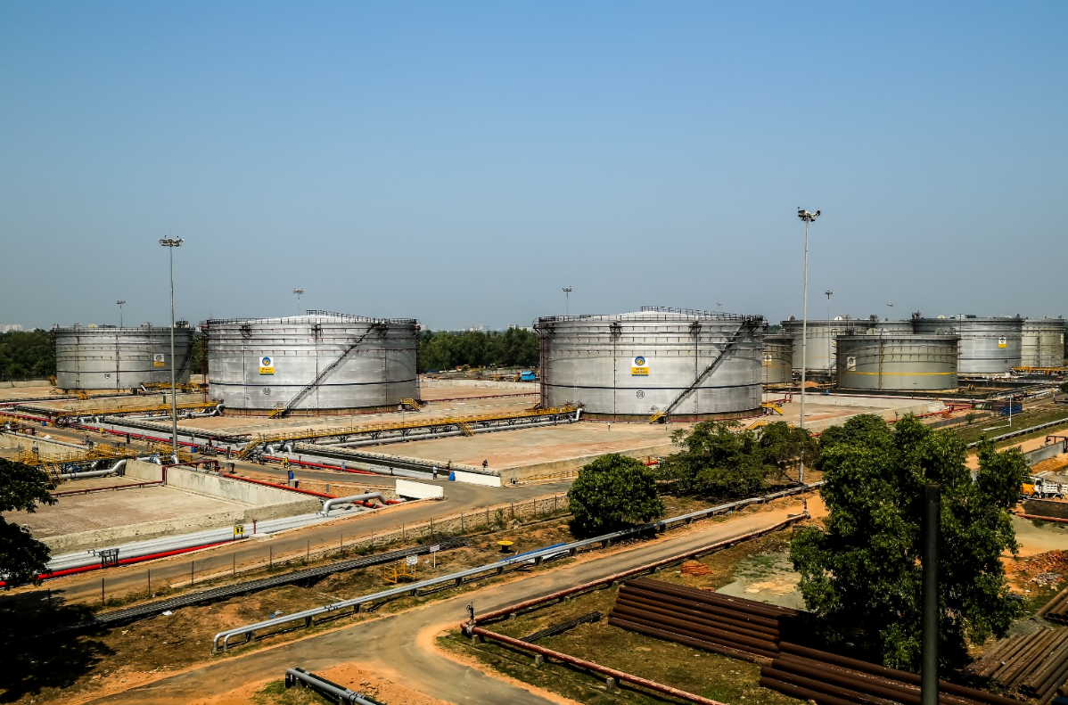 Industrial tank yard